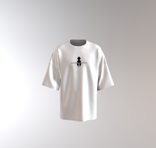 Skull oversize T-shirt | White - Image 2
