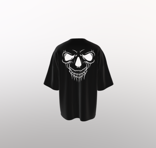 Skull oversize T-shirt | Black