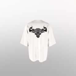 Premium White Bull-hulk oversize T-shirt