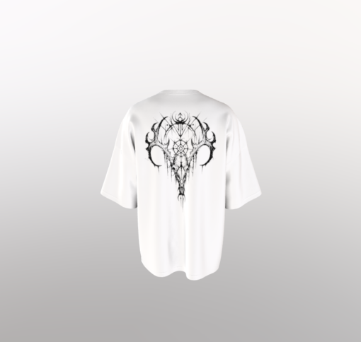 Premium White swamp deer oversize T-shirt
