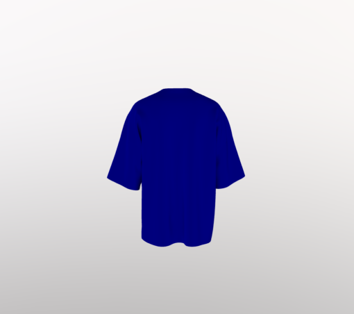 Premium Navy Blue Un-Printed Oversized T-shirt - Image 2