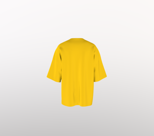 Premium Mustard Un-Printed Oversized T-shirt - Image 2