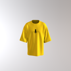 Premium Mustard Un-Printed Oversized T-shirt