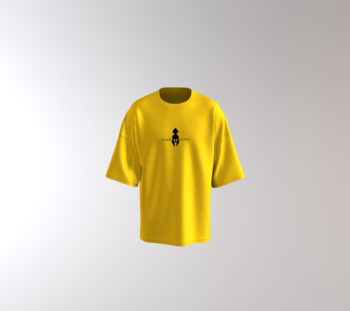 Premium Mustard Un-Printed Oversized T-shirt