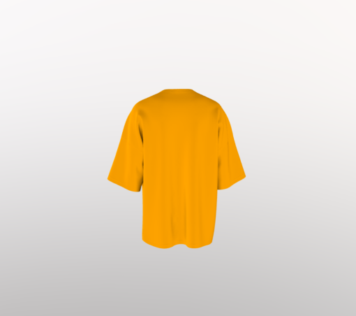 Premium Orange Un-Printed Oversized T-shirt - Image 2