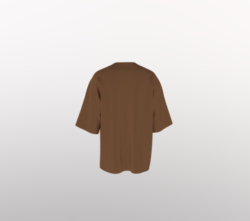 Premium Coffee Un-Printed Oversized T-shirt - Image 2