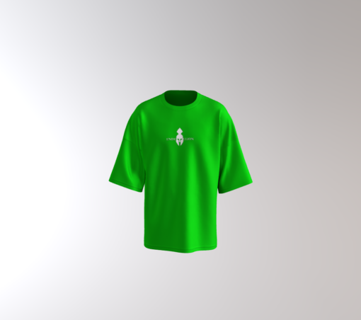 Premium Green Un-Printed Oversized T-shirt