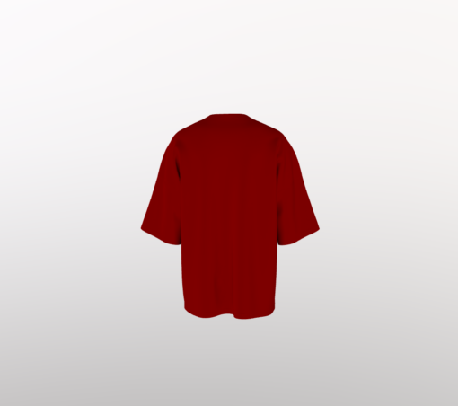 Premium Maroon Un-Printed Oversized T-shirt - Image 2