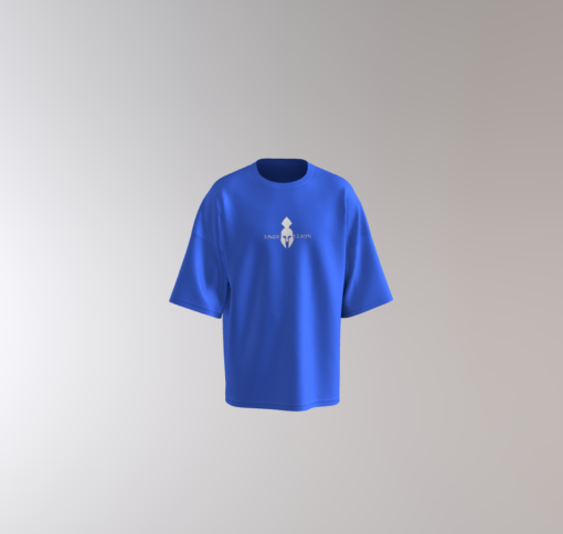 Premium Royal-blue Psycho oversize T-shirt - Image 2