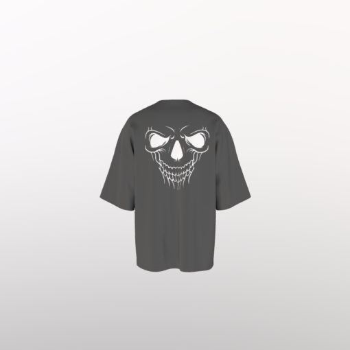 Premium Printed Oversized T-shirt Antra Melange skull