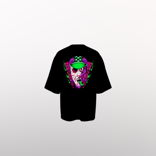 Premium Black Zombie biker oversize T-shirt