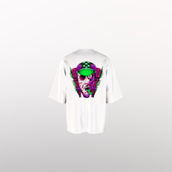 Premium white Zombie biker oversize T-shirt